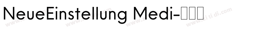 NeueEinstellung Medi字体转换 NeueEinstellung Medi字体转换